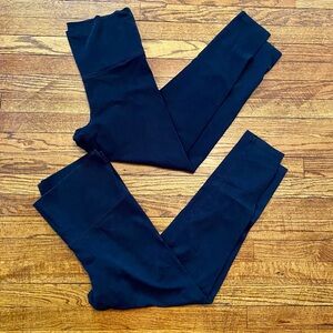 2 VS PINK Fold over Leggings